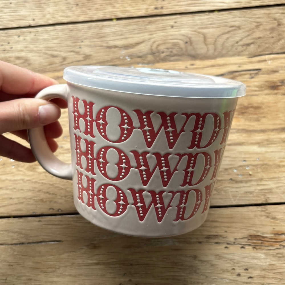 Howdy soup mug or coffee mug!